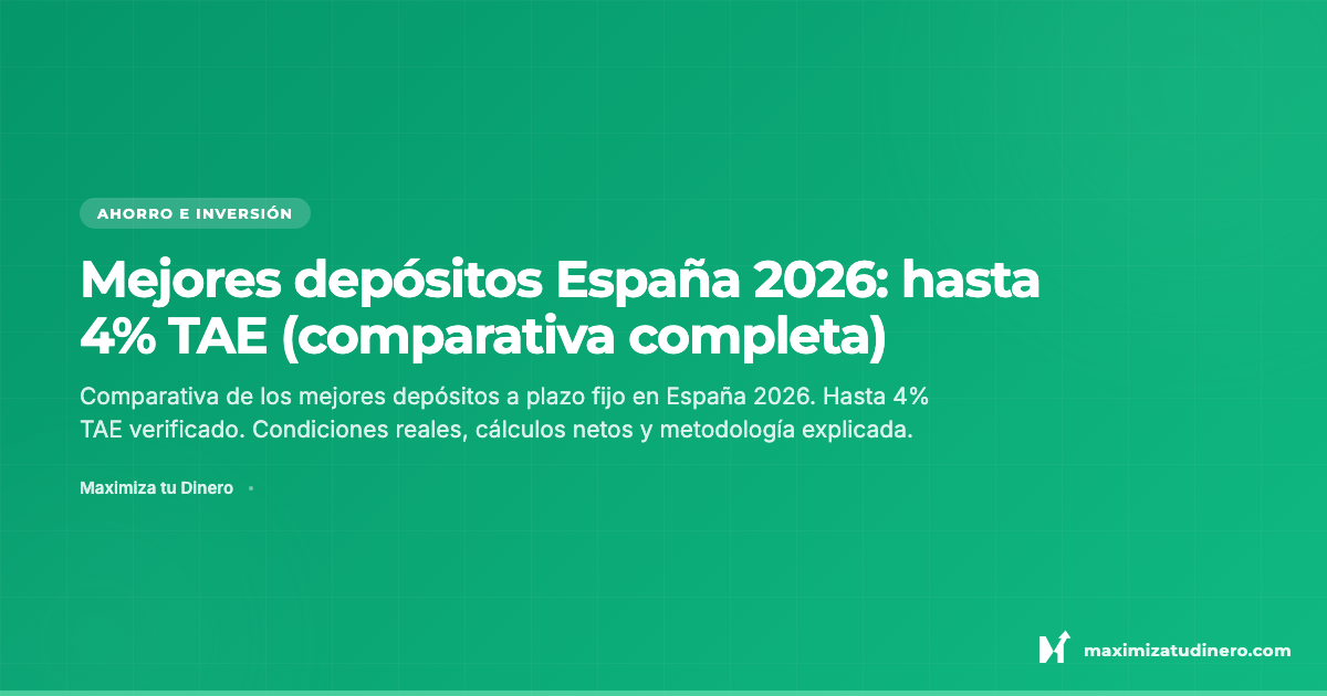 Mejores depósitos a plazo fijo en España 2026: cuáles elegir y por qué ...